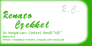 renato czekkel business card